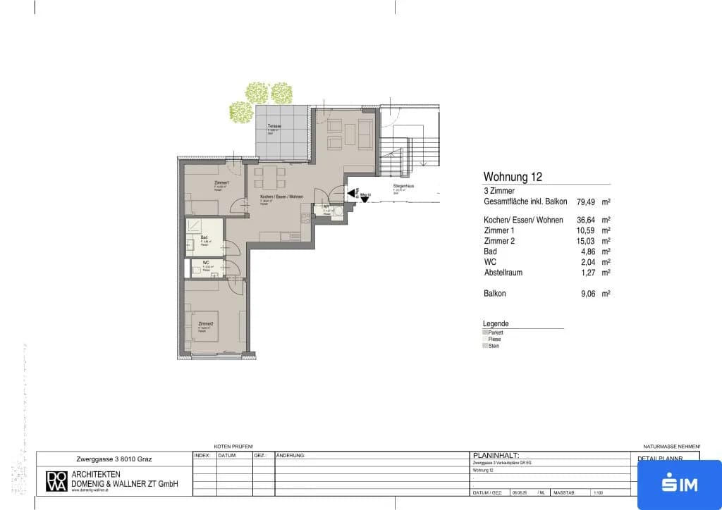 3-Zimmer-Wohnung kaufen in Graz – 70,43 m², € 528.225 – Bild 5 von 5