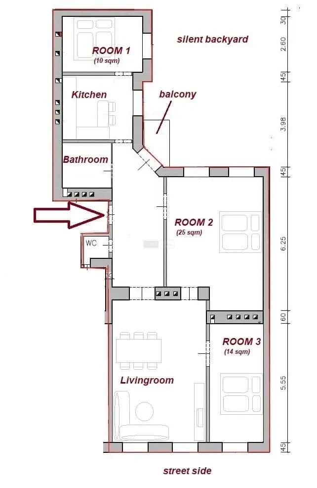 4-Zimmer-Wohnung mieten in Wien – 115 m², € 3.000 – Bild 15 von 16