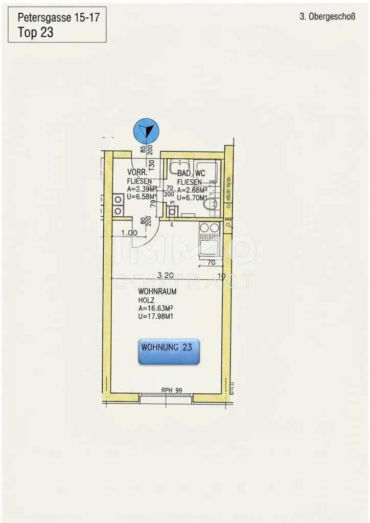 1-Zimmer-Wohnung mieten in Graz – 21,76 m², € 344 – Bild 8 von 8