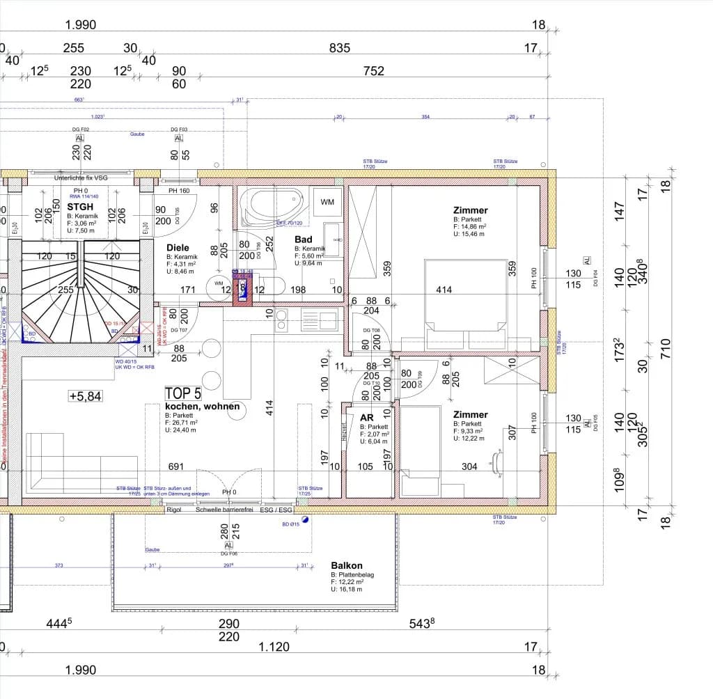 3-Zimmer-Wohnung kaufen in Salzburg-Umgebung – 63,65 m², € 355.000 – Bild 10 von 10