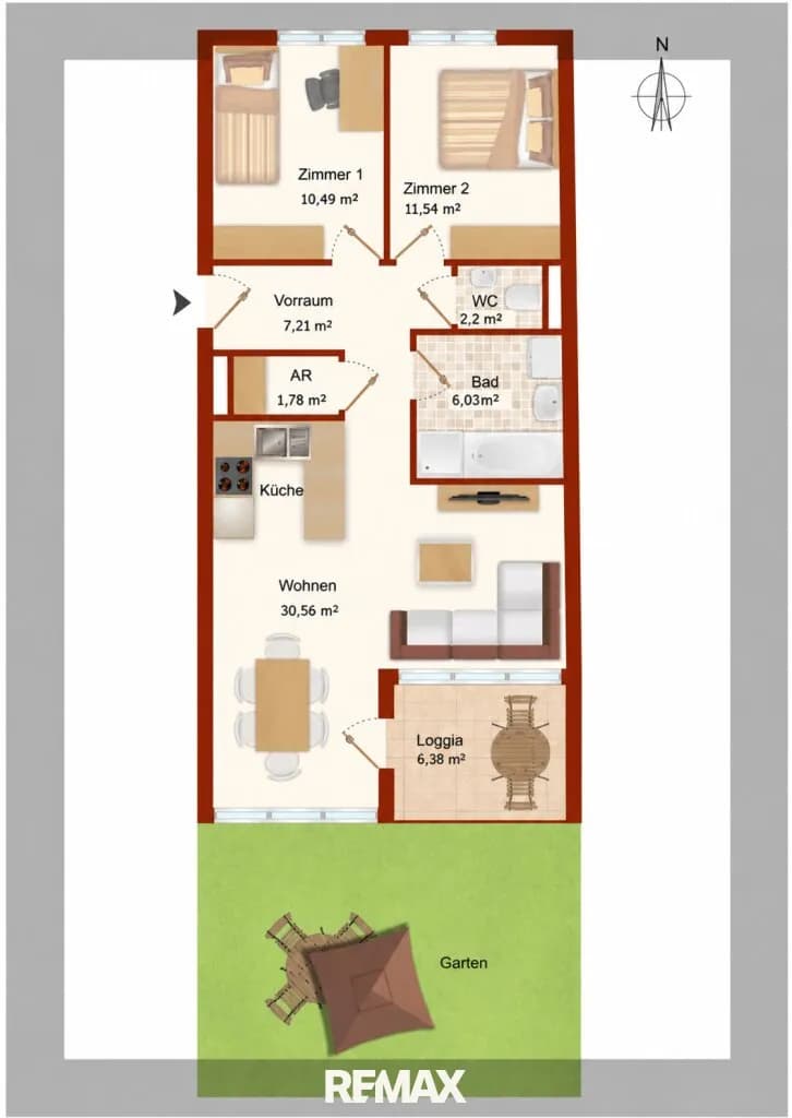 3-Zimmer-Wohnung mieten in Linz – 76 m², € 1.139 – Bild 12 von 16