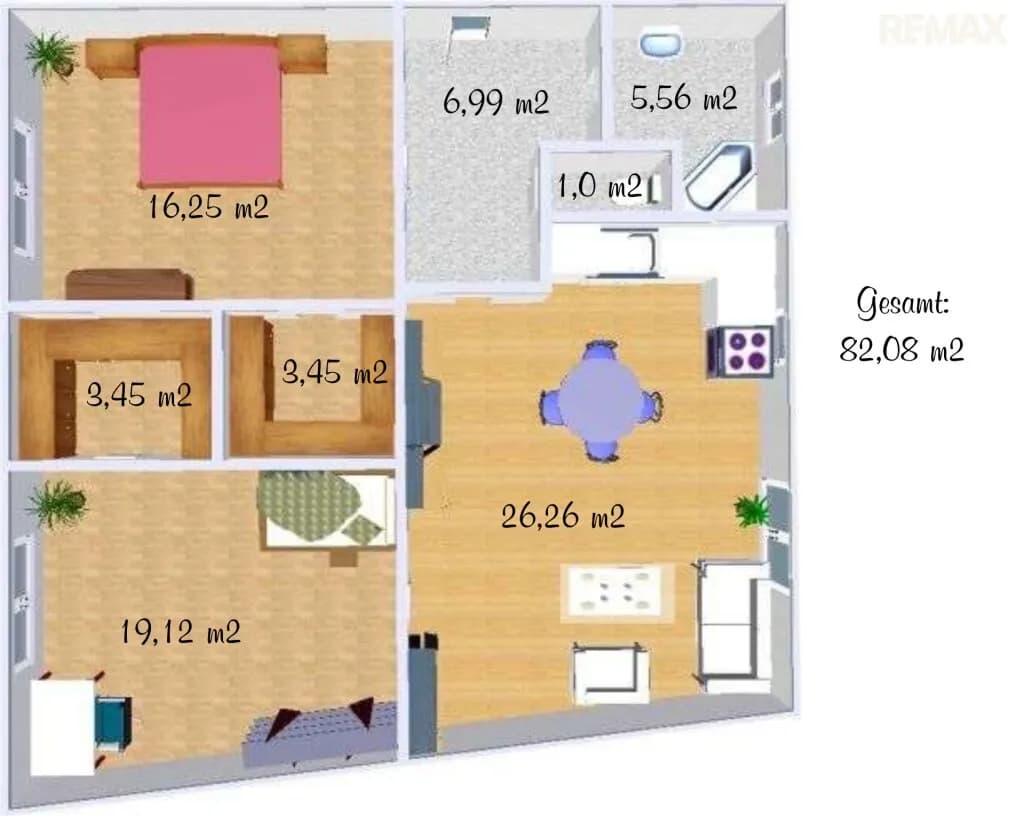 3-Zimmer-Wohnung kaufen in Wiener Neustadt – 82,08 m², € 255.000 – Bild 17 von 17