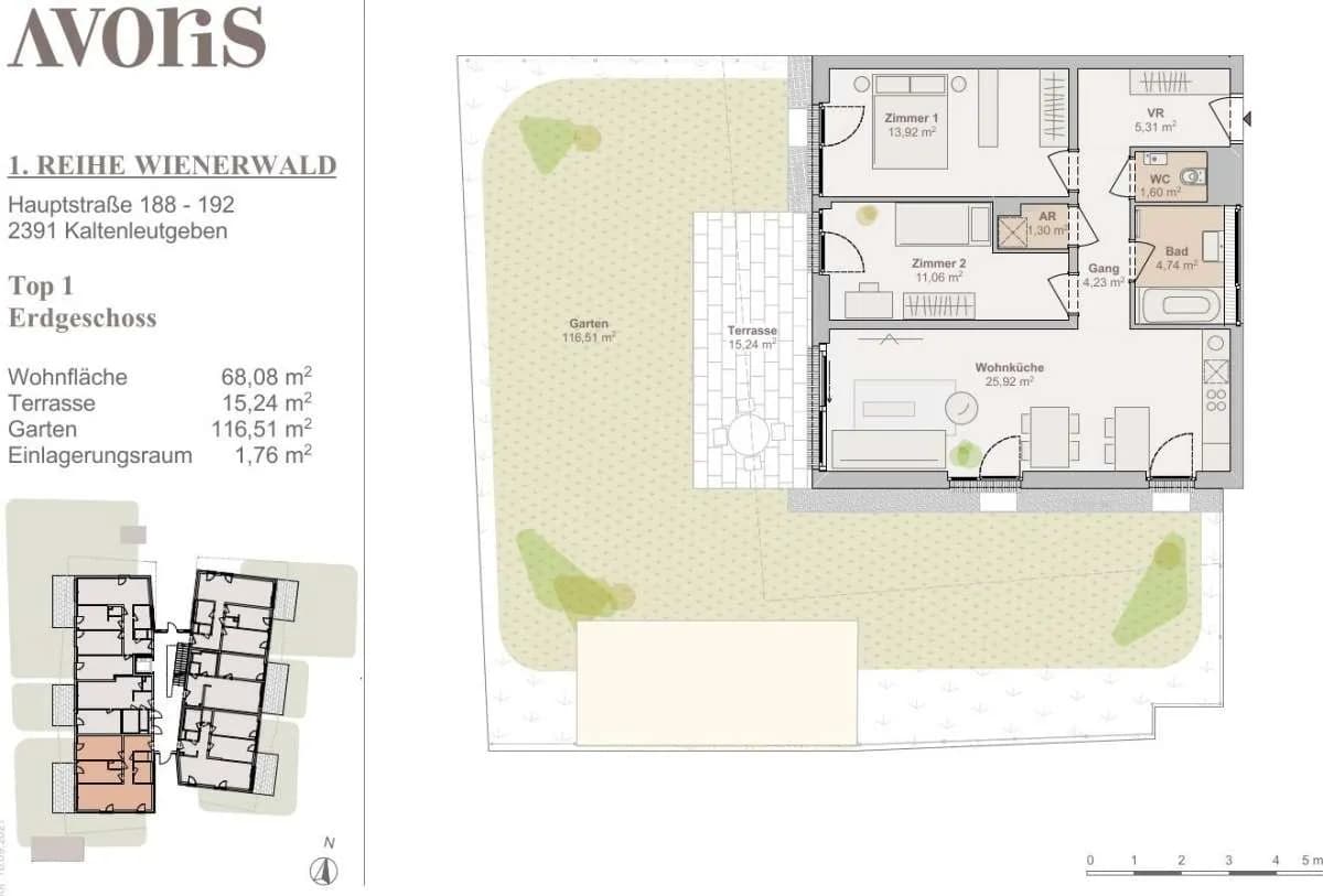3-Zimmer-Wohnung kaufen in Mödling – 68,08 m², € 405.000 – Bild 10 von 11
