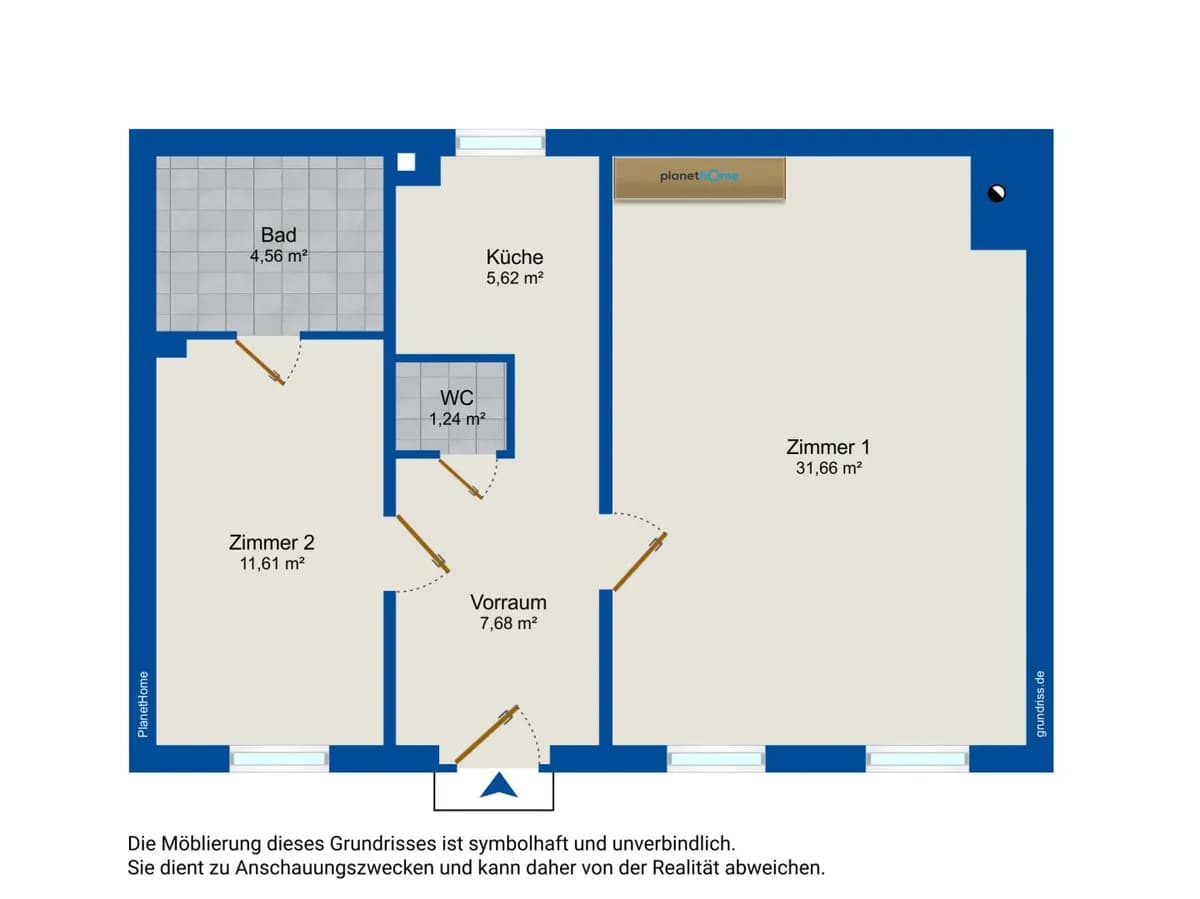 2-Zimmer-Wohnung mieten in Baden – 62,37 m², € 877 – Bild 17 von 17