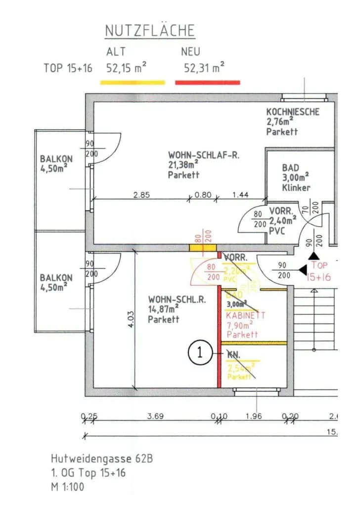 3-Zimmer-Wohnung kaufen in Wien – 52,31 m², € 299.000 – Bild 16 von 16