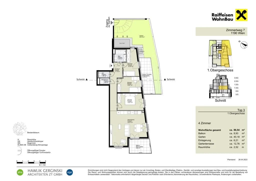 4-Zimmer-Wohnung kaufen in Wien – 86,54 m², € 896.600 – Bild 13 von 14