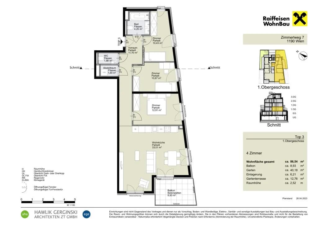 4-Zimmer-Wohnung kaufen in Wien – 86,54 m², € 896.600 – Bild 14 von 14