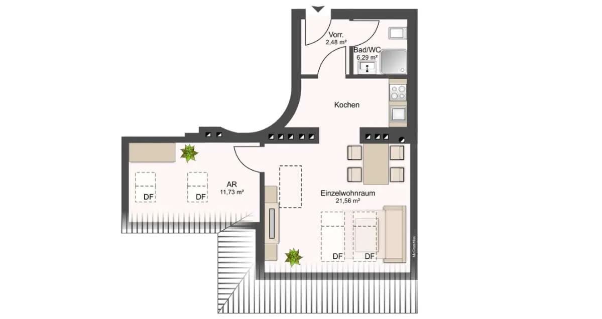 2-Zimmer-Wohnung kaufen in Wien – 39 m², € 205.000 – Bild 10 von 10