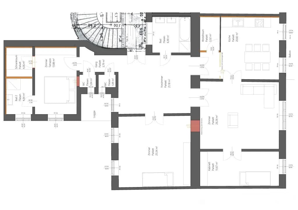 4-Zimmer-Wohnung mieten in Wien – 151,44 m², € 3.968 – Bild 9 von 27