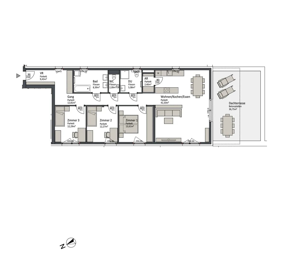 4-Zimmer-Wohnung kaufen in Villach – 120 m², € 746.900 – Bild 2 von 5