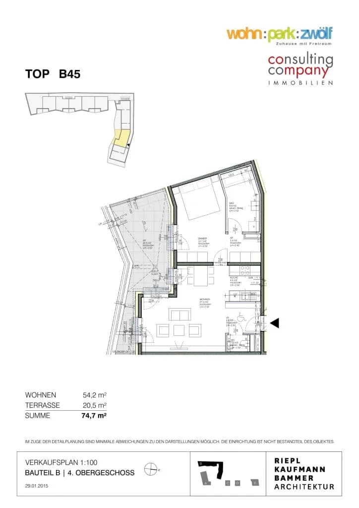 2-Zimmer-Wohnung mieten in Wien – 54,2 m², € 1.149 – Bild 26 von 26