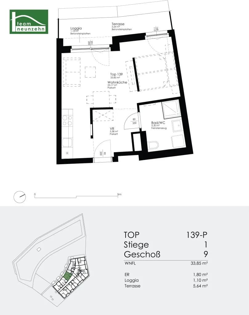 1-Zimmer-Wohnung mieten in Wien – 33,85 m², € 845 – Bild 17 von 17