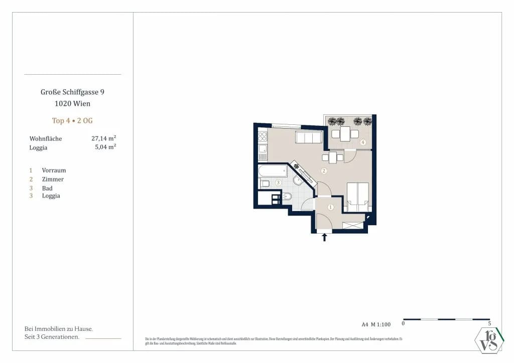 1-Zimmer-Wohnung kaufen in Wien – 27,4 m², € 279.000 – Bild 13 von 13