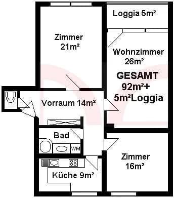 3-Zimmer-Wohnung mieten in Mödling – 92 m², € 1.090 – Bild 13 von 13
