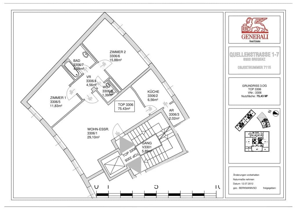 3-Zimmer-Wohnung mieten in Bregenz – 75,26 m², € 1.153 – Bild 12 von 12