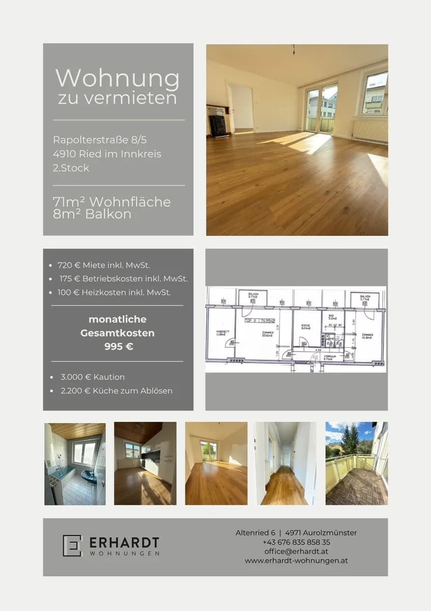 4-Zimmer-Wohnung mieten in Ried im Innkreis – 71 m², € 995 – Bild 21 von 21