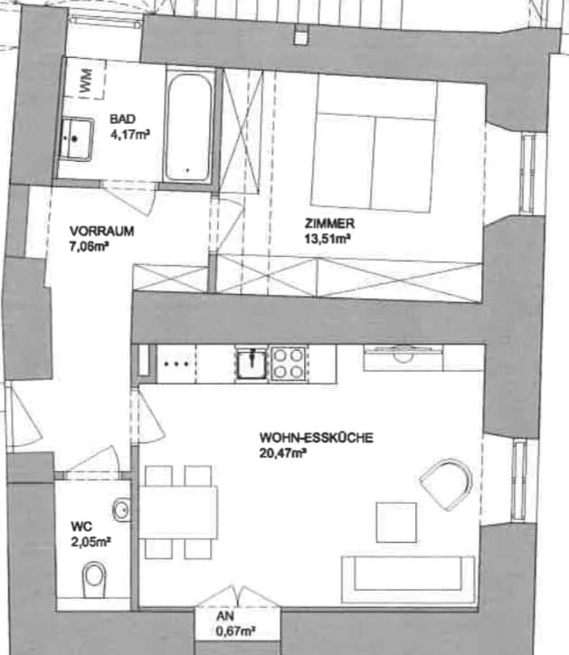 2-Zimmer-Wohnung mieten in Bruck-Mürzzuschlag – 49 m², € 385 – Bild 8 von 8