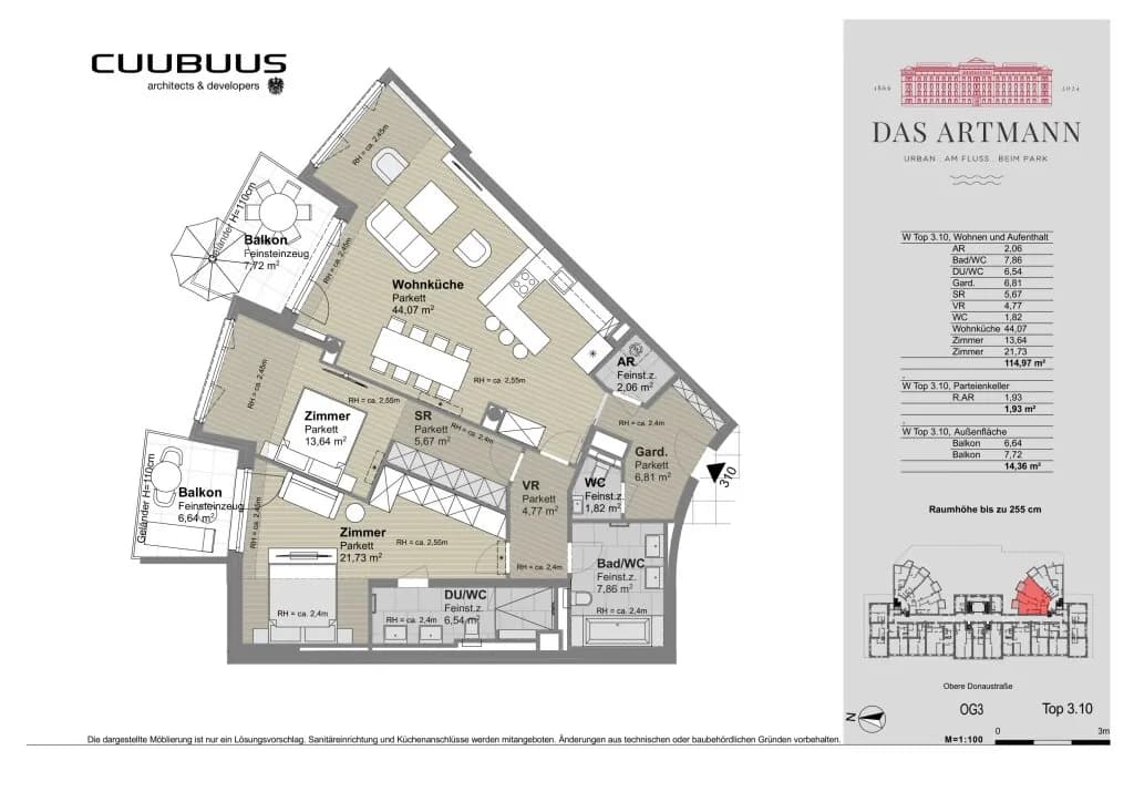 3-Zimmer-Wohnung kaufen in Wien – 115 m², € 1.408.700 – Bild 26 von 26
