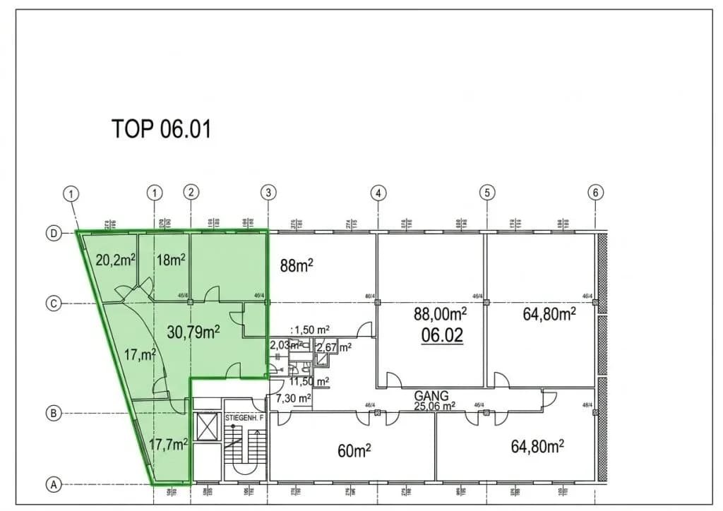 6-Zimmer-Gewerbeimmobilie mieten in Linz – 136 m², € 2.181 – Bild 15 von 15