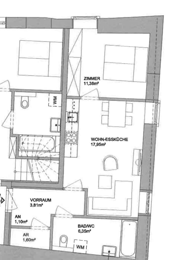 2-Zimmer-Wohnung mieten in Bruck-Mürzzuschlag – 42 m², € 355 – Bild 7 von 7