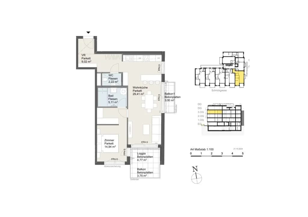 2-Zimmer-Wohnung mieten in Wien – 60,7 m², € 1.490 – Bild 37 von 37