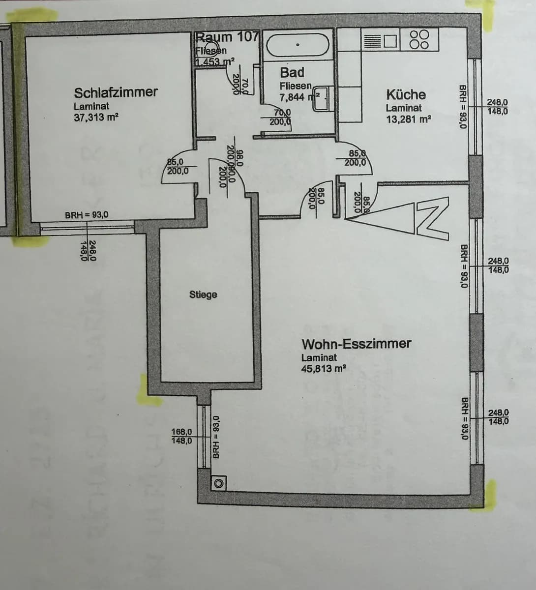 2-Zimmer-Wohnung mieten in Mistelbach – 110 m², € 1.100 – Bild 1 von 12