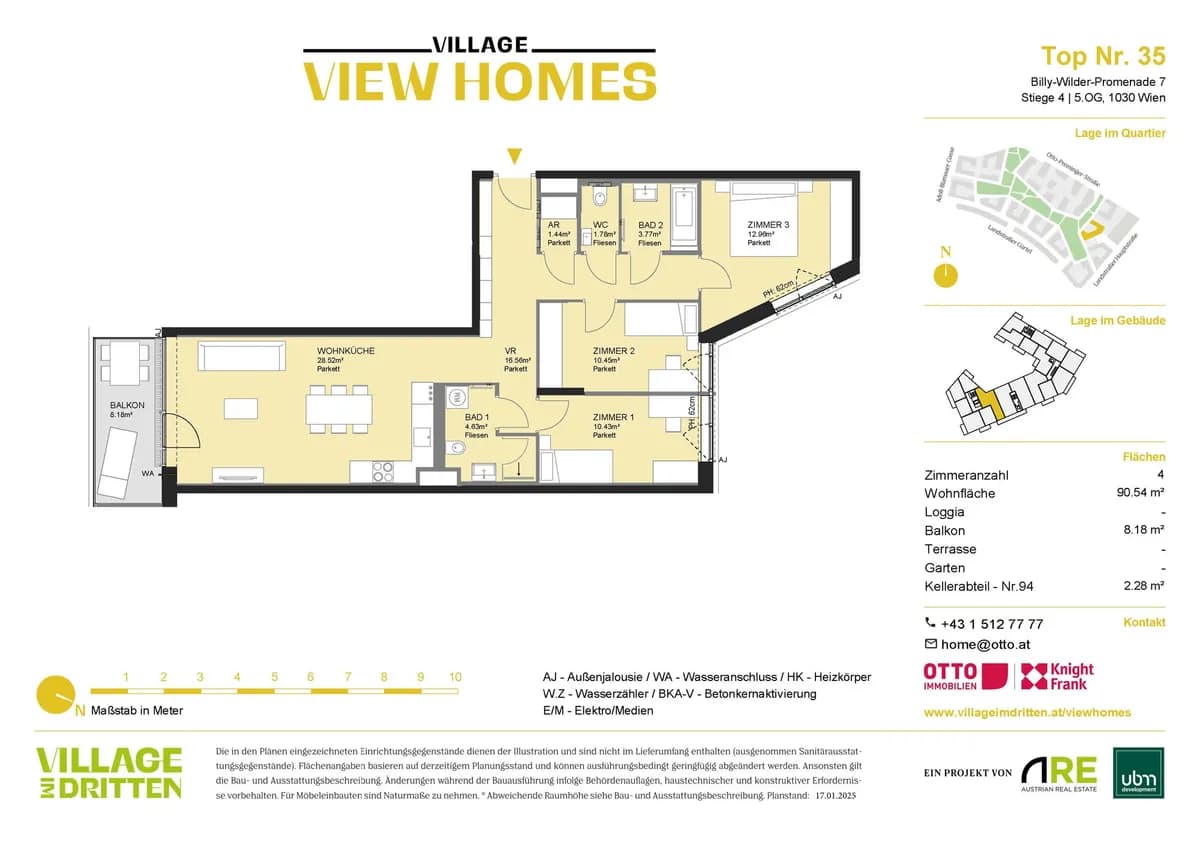 4-Zimmer-Wohnung kaufen in Wien – 92,22 m², € 723.000 – Bild 29 von 41
