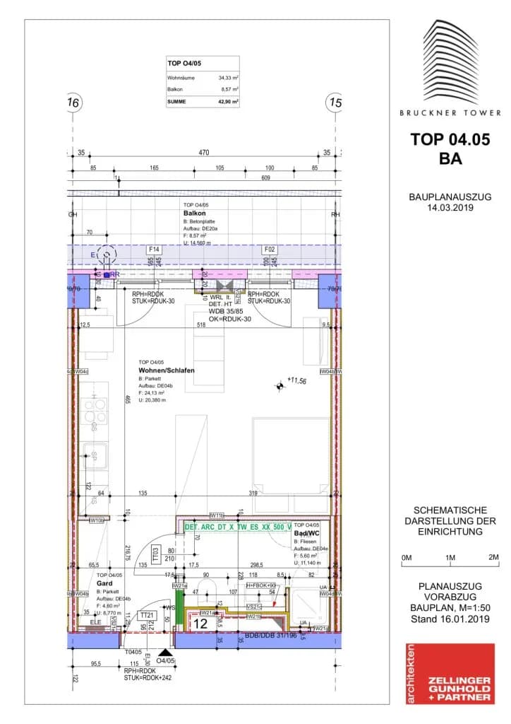 1-Zimmer-Wohnung mieten in Linz – 42 m², € 750 – Bild 30 von 33