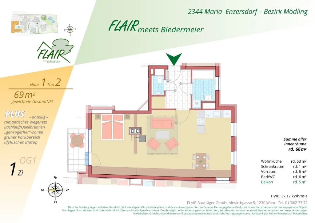 Wohnung mieten in Mödling – 69,1 m², € 1.315 – Bild 7 von 7