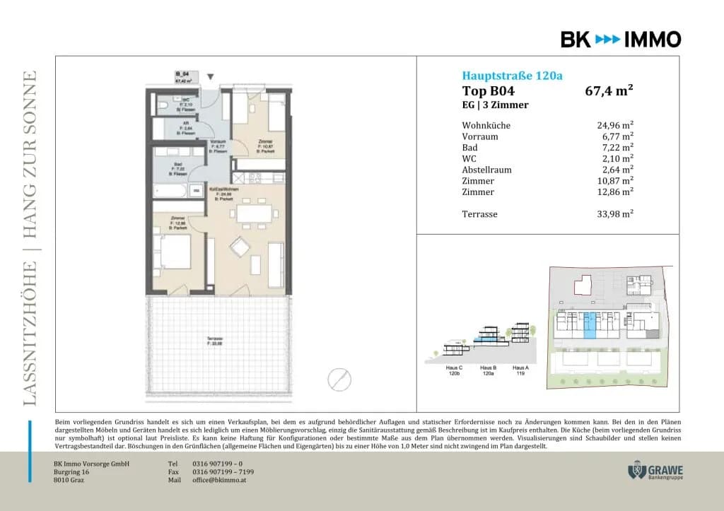 3-Zimmer-Wohnung kaufen in Graz-Umgebung – 67,4 m², € 310.000 – Bild 14 von 14
