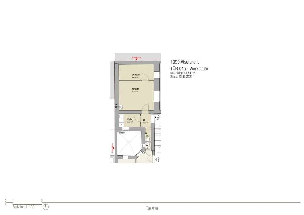 2-Zimmer-Gewerbeimmobilie kaufen in Wien – 41,53 m², € 199.392 – Bild 10 von 10