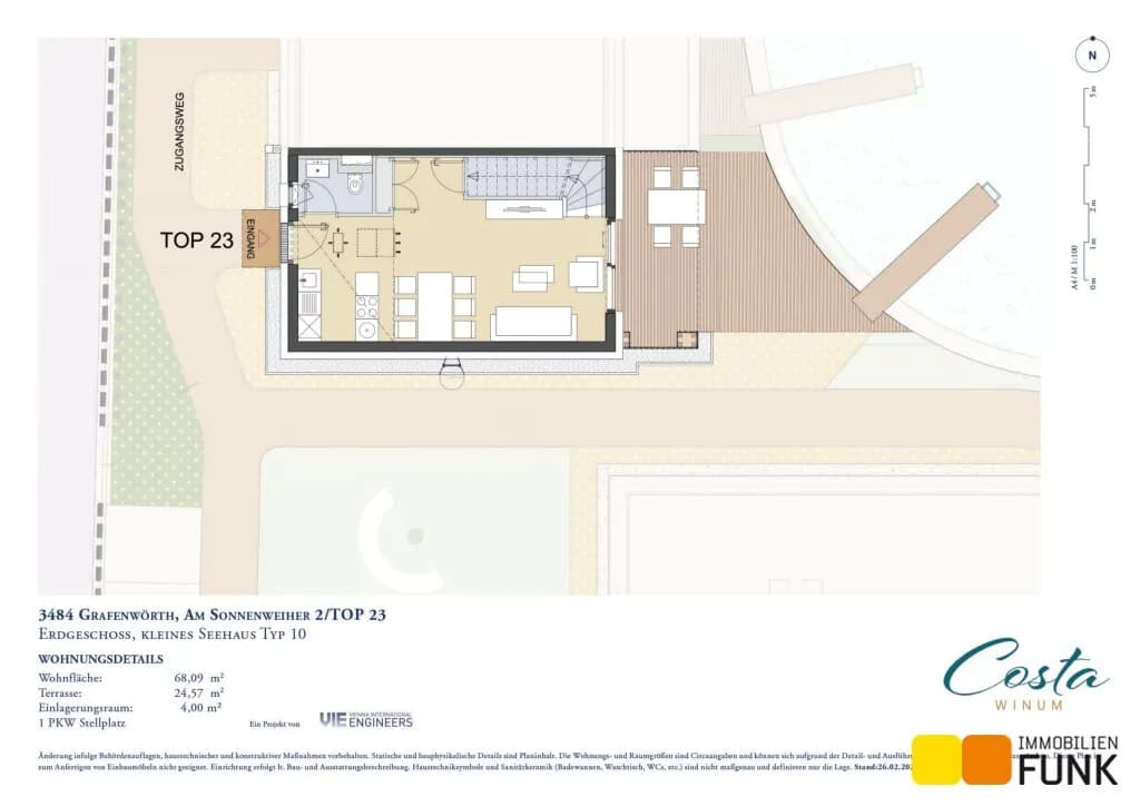 3-Zimmer-Haus kaufen in Tulln – 68,09 m², € 362.000 – Bild 7 von 12