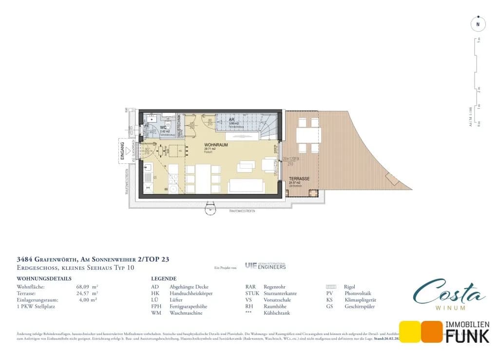 3-Zimmer-Haus kaufen in Tulln – 68,09 m², € 362.000 – Bild 8 von 12