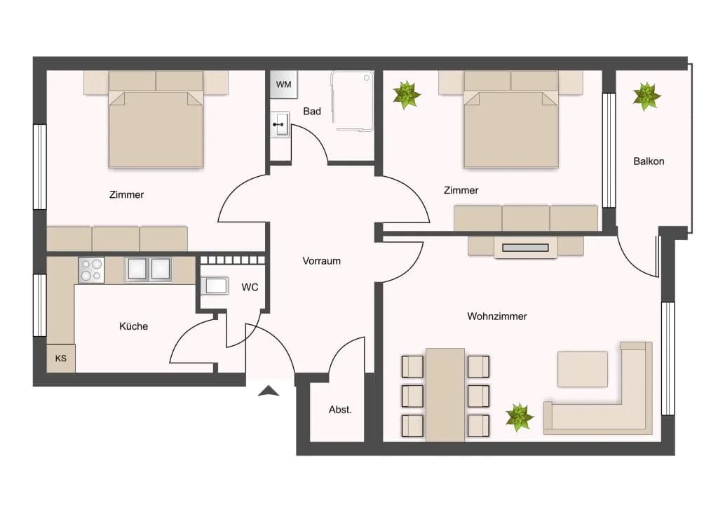3-Zimmer-Wohnung kaufen in Spittal an der Drau – 77,5 m², € 228.000 – Bild 8 von 8