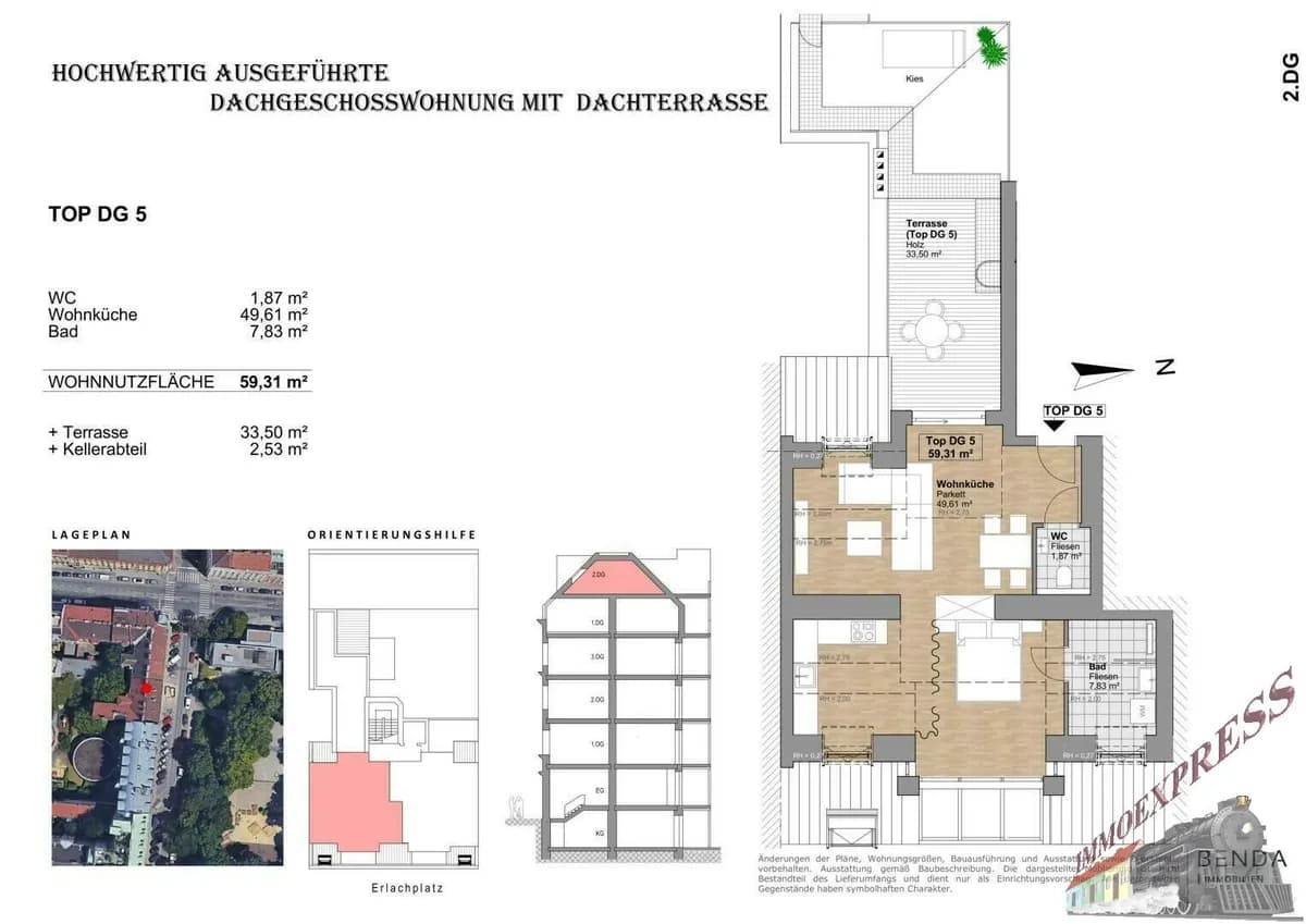2-Zimmer-Wohnung kaufen in Wien – 59,31 m², € 499.000 – Bild 5 von 15