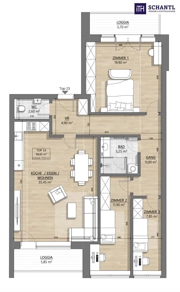 4-Zimmer-Wohnung kaufen in Wien – 98,4 m², € 739.000 – Bild 18 von 18