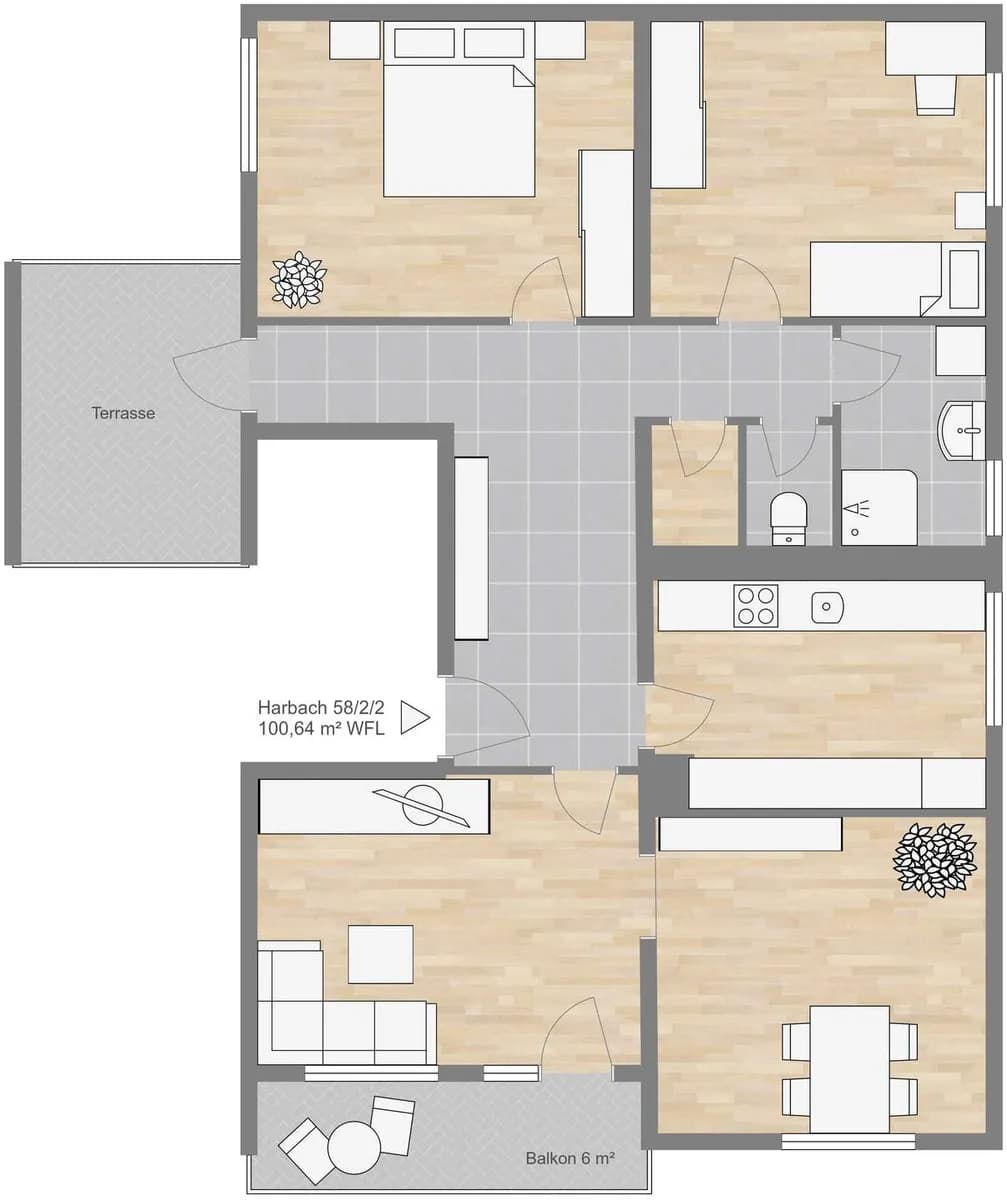 4-Zimmer-Wohnung mieten in Gmünd – 101 m², € 790 – Bild 12 von 13