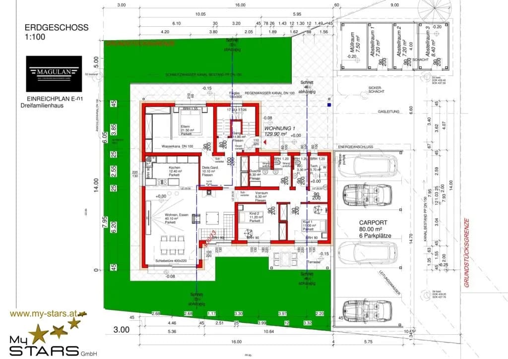 4-Zimmer-Wohnung kaufen in Braunau am Inn – 130 m², € 519.000 – Bild 5 von 5