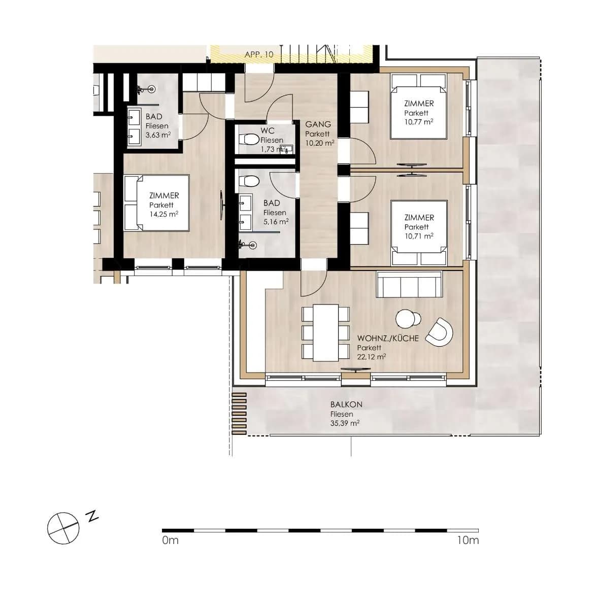 4-Zimmer-Wohnung kaufen in Kitzbühel – 78,6 m², € 879.000 – Bild 11 von 11
