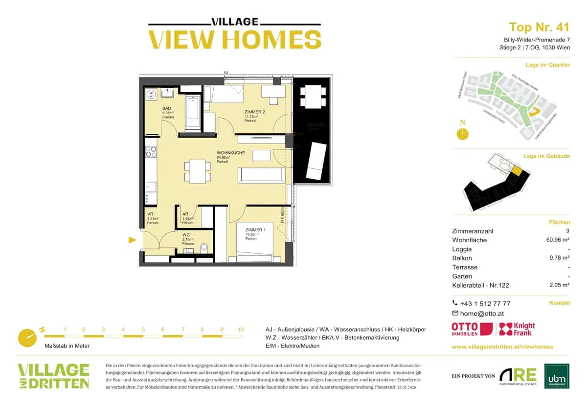 3-Zimmer-Wohnung kaufen in Wien – 60,96 m², € 567.000 – Bild 17 von 20