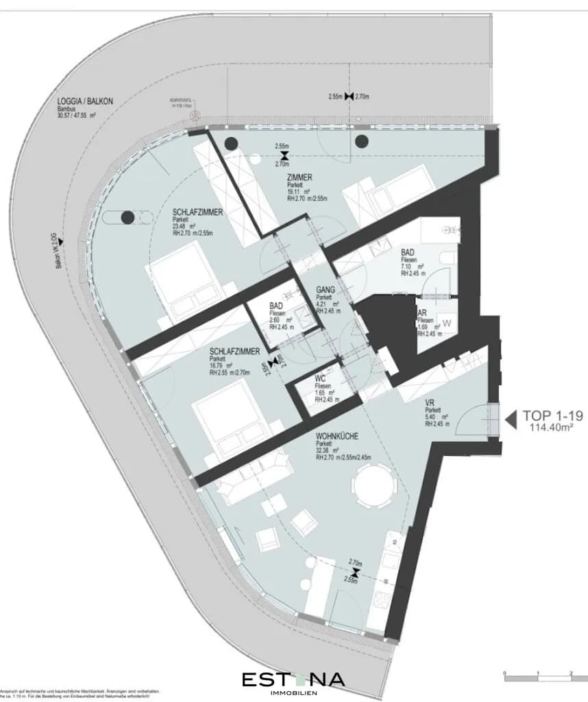 4-Zimmer-Wohnung mieten in Wien – 114,43 m², € 3.529 – Bild 20 von 20
