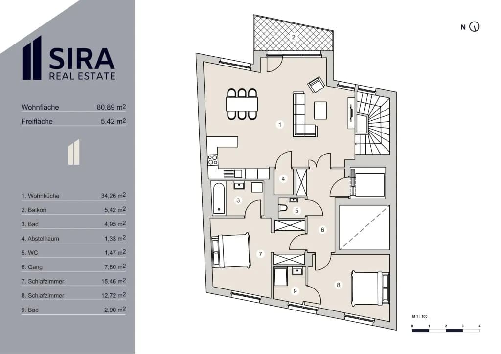 3-Zimmer-Wohnung kaufen in Wien – 99,99 m², € 899.000 – Bild 10 von 10