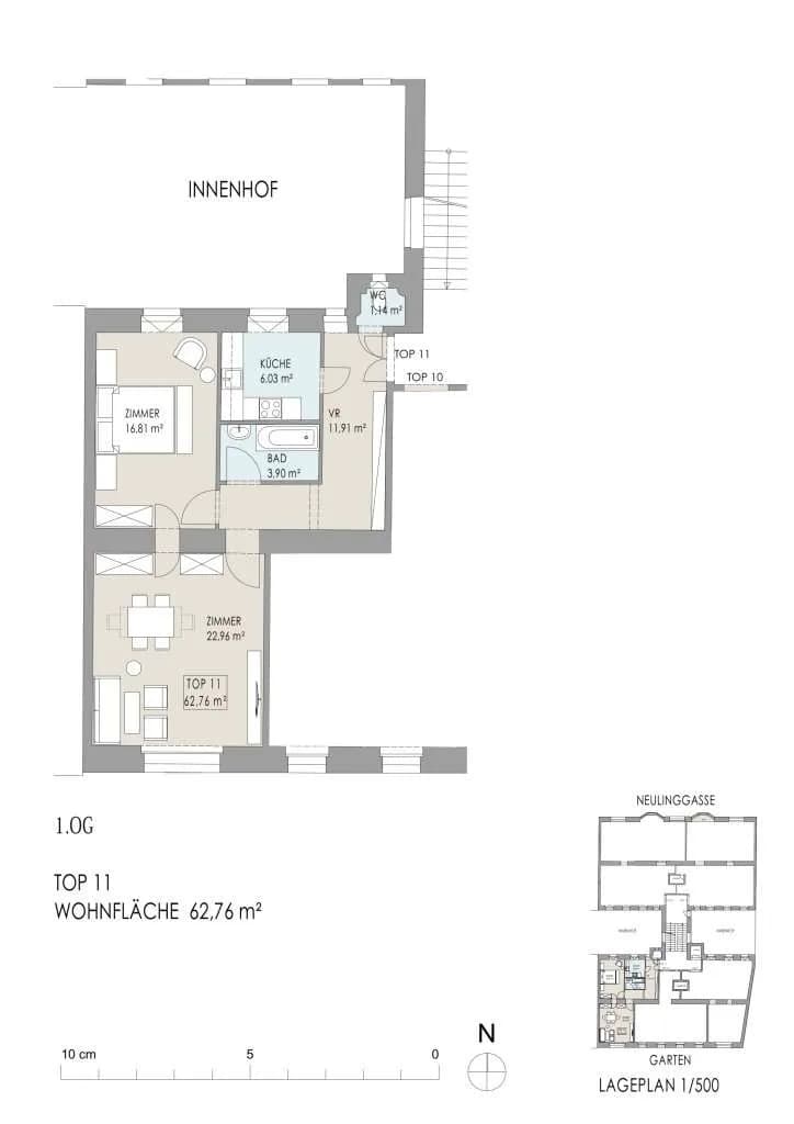 2-Zimmer-Wohnung kaufen in Wien – 62,76 m², € 469.000 – Bild 14 von 14
