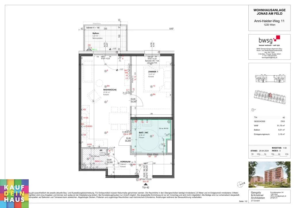 2-Zimmer-Wohnung kaufen in Wien – 53,15 m², € 269.000 – Bild 13 von 23