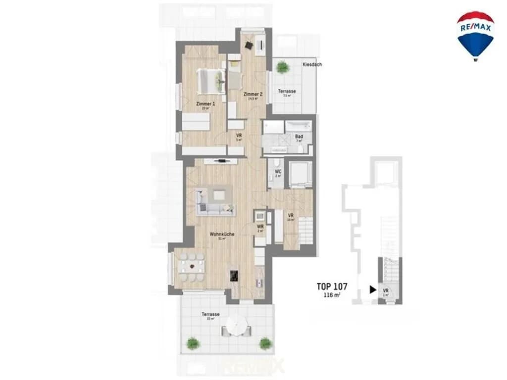 3-Zimmer-Wohnung kaufen in Wien – 115,85 m², € 949.900 – Bild 14 von 15