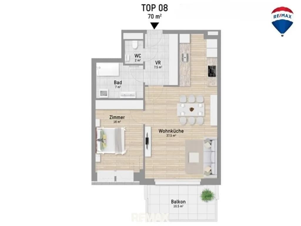 2-Zimmer-Wohnung kaufen in Wien – 70,04 m², € 479.900 – Bild 16 von 16