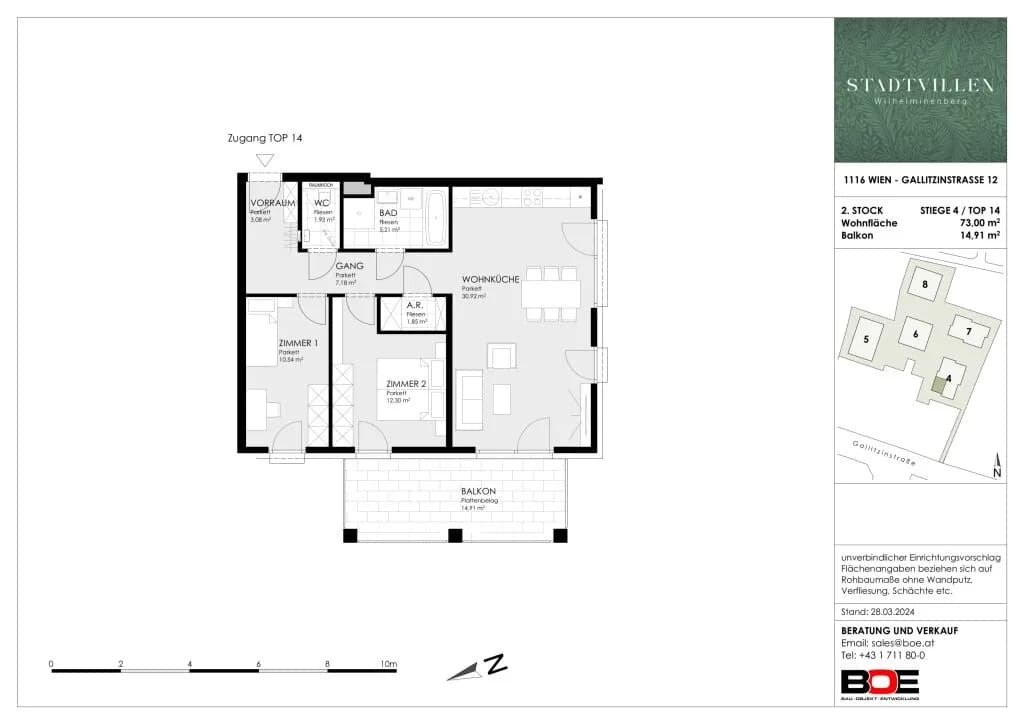 3-Zimmer-Wohnung kaufen in Wien – 73 m², € 579.000 – Bild 12 von 12