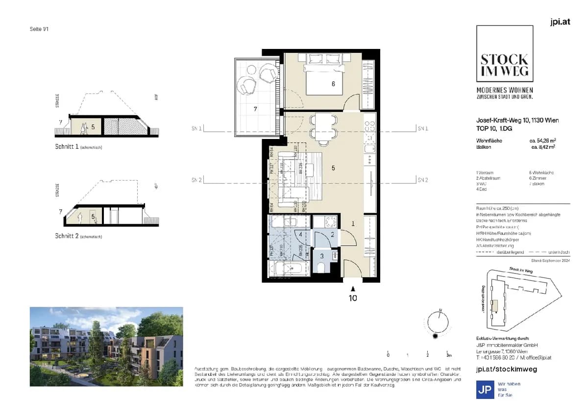 2-Zimmer-Wohnung kaufen in Wien – 54,26 m², € 479.000 – Bild 20 von 20