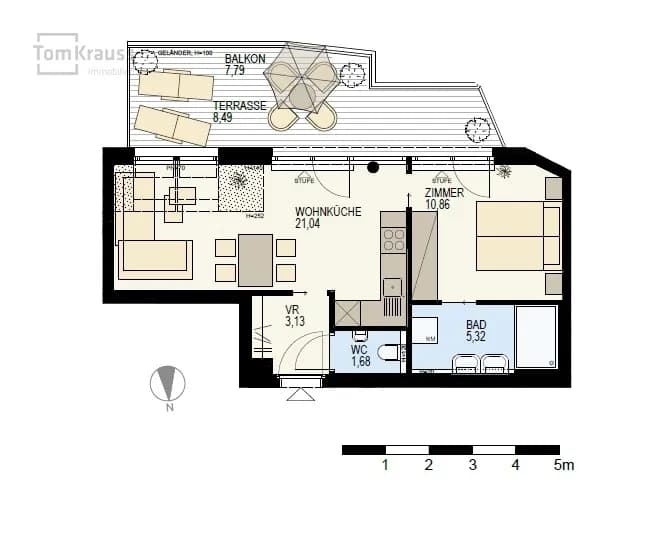2-Zimmer-Wohnung kaufen in Wien – 42,03 m², € 376.000 – Bild 12 von 13