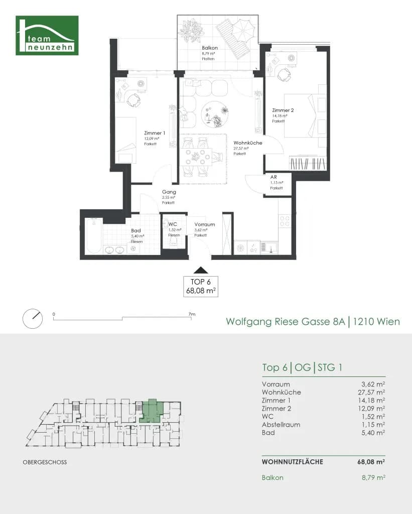 Immobilie kaufen in Wien – 68,08 m², € 401.000 – Bild 21 von 21